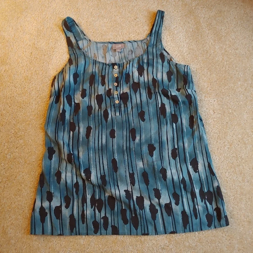 J. Jill women's gently worn teal & black tank
